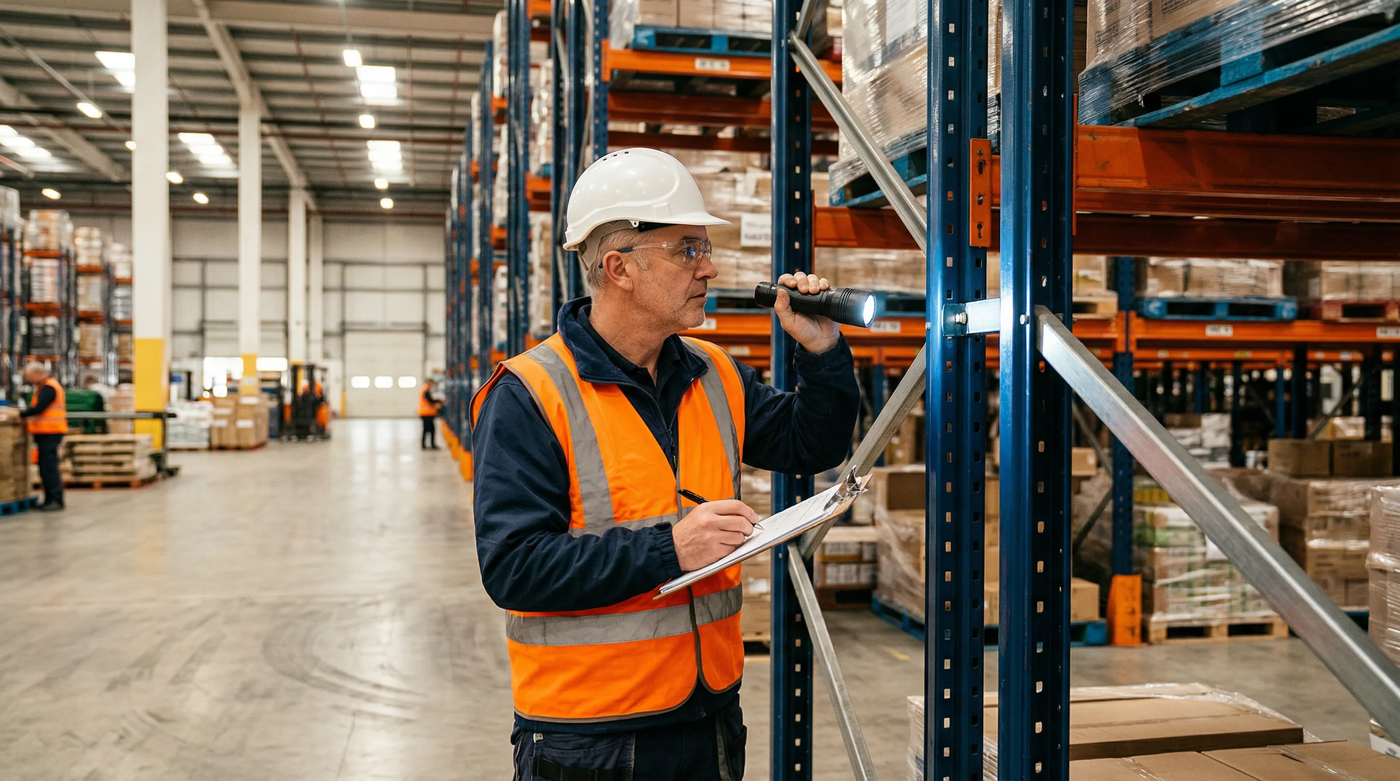 Pallet racking inspection and repair services in a Richmond VA warehouse